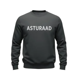 Asturaad Black Sweatshirt with Logo – Comfortable Stylish and Premium Quality